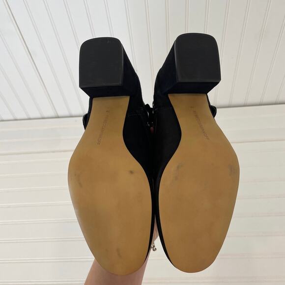 NWT Rebecca Minkoff Logan Studded Ankle Boots Black Block Heel Size 7 - Picture 4 of 8